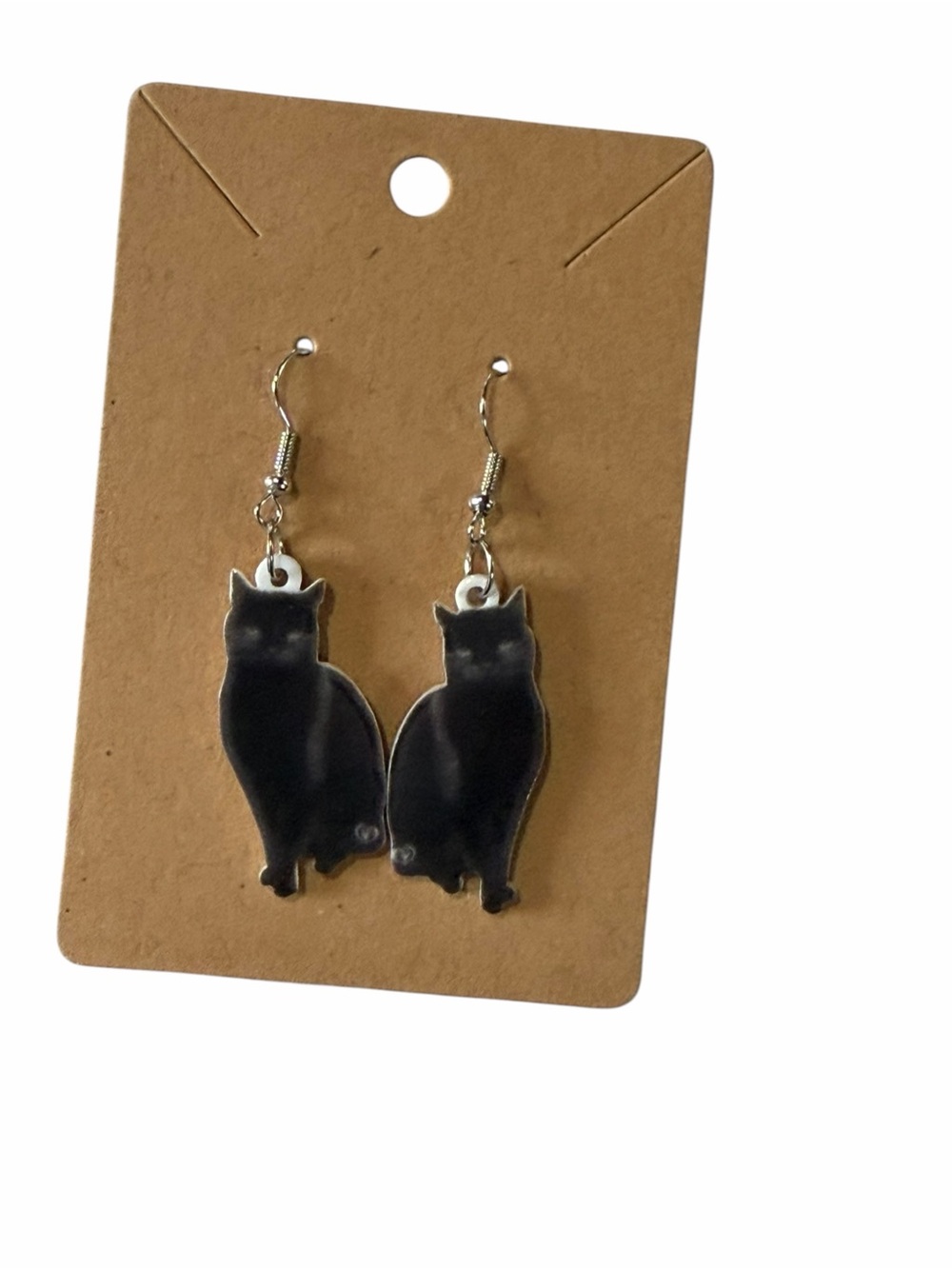 Black Cat Silhouette Drop Earrings - Charming Women's Jewelry